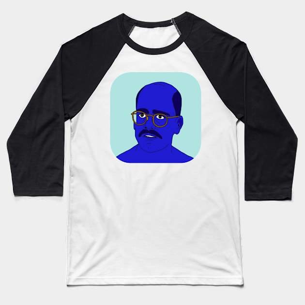 Arrested Development - Tobias Funke - Blue Man Baseball T-Shirt by Tomarto